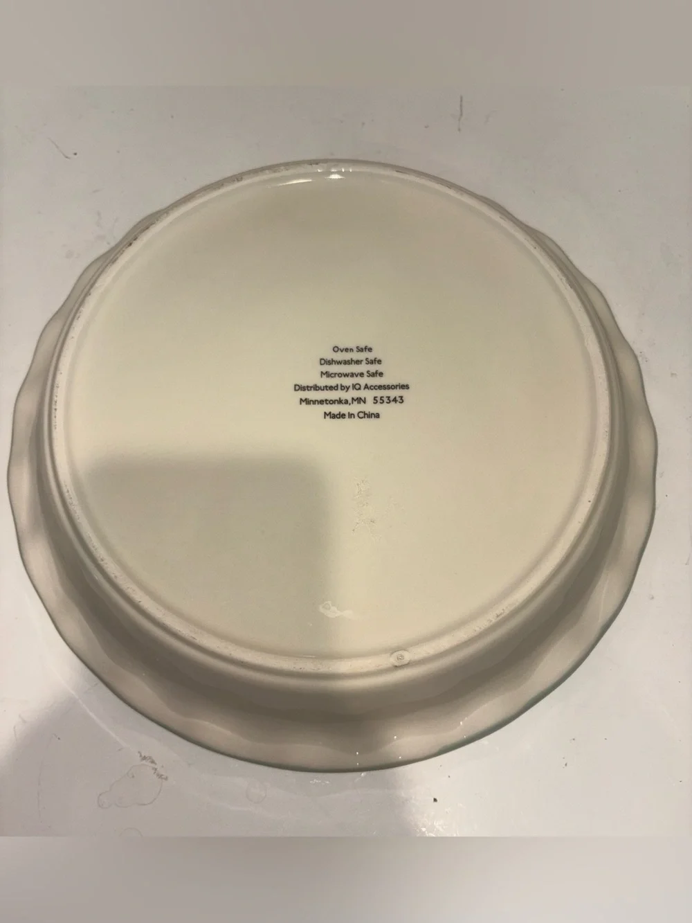 Green Holiday Tree Decorative Pie Dish 11”